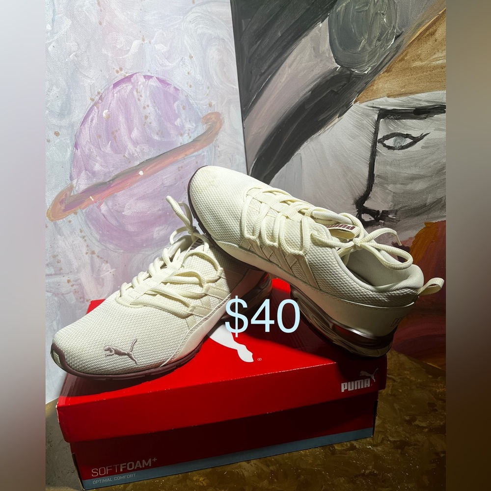 Puma Off-White Athletic Sneakers